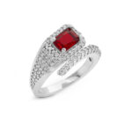 انگشتر جواهری نقره زنانه مدل RI R159
