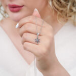 گردنبند نقره زنانه چشم نظر مدل MIH B14