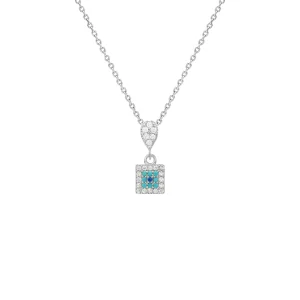 مدال نقره زنانه چشم نظر مدل MIH B57