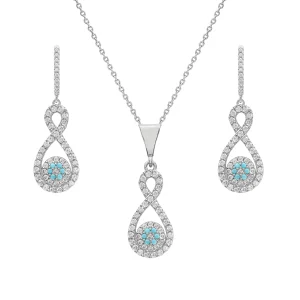 نیم ست نقره زنانه چشم نظر مدل NIH B11